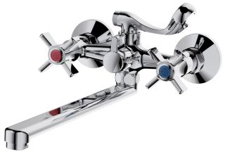 Смеситель для ванны с душем РМС SL118-140P хром